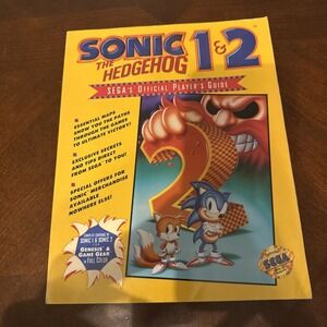 Sonic The Hedgehog 1 & 2 Sega's Official Player's Guide Book, 1993